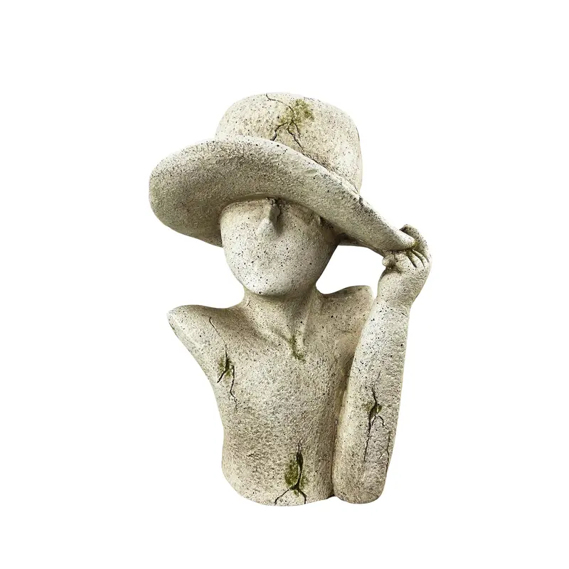 Woman In Hat Planter
