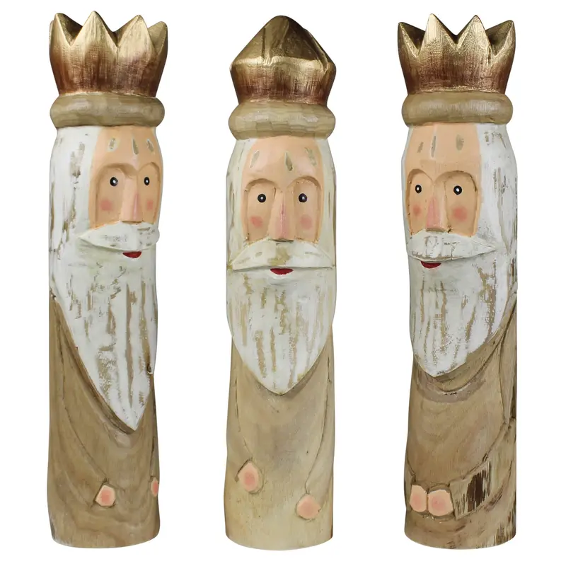 Wood Kings, Set of 3 By HomArt