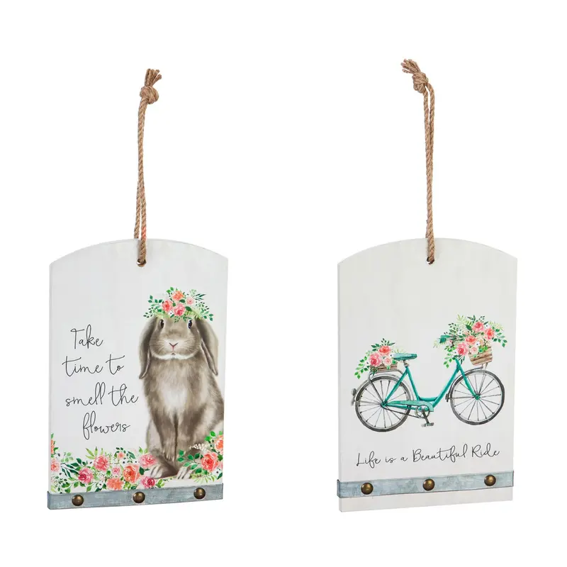 Wooden Wall Decor, 2 Asst