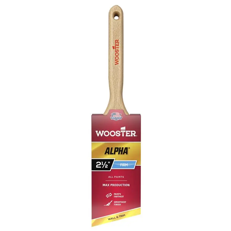 Wooster Alpha 2-1/2 in. Firm Angle Paint Brush - Open Box