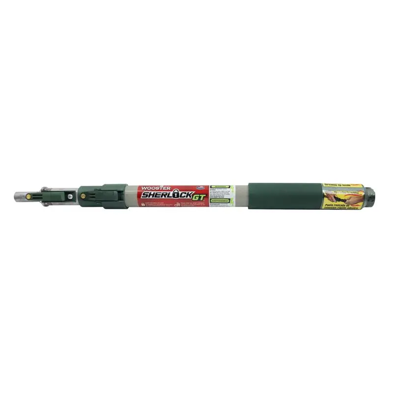 Wooster Sherlock GT Telescoping 2 ft. L X 1.875 in. D Aluminum/Fiberglass Extension Pole Green/Gray - Open Box