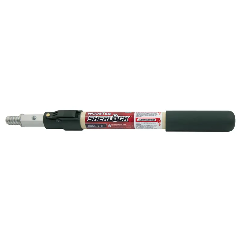 Wooster Sherlock Telescoping 2 ft. L X 1.86 in. D Aluminum/Fiberglass Extension Pole Beige/Green - Deal of The Week