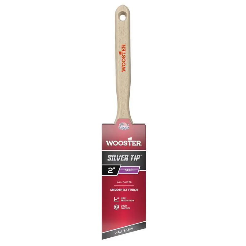 Wooster Silver Tip 2 in. Soft Angle Paint Brush (Pack of 6)