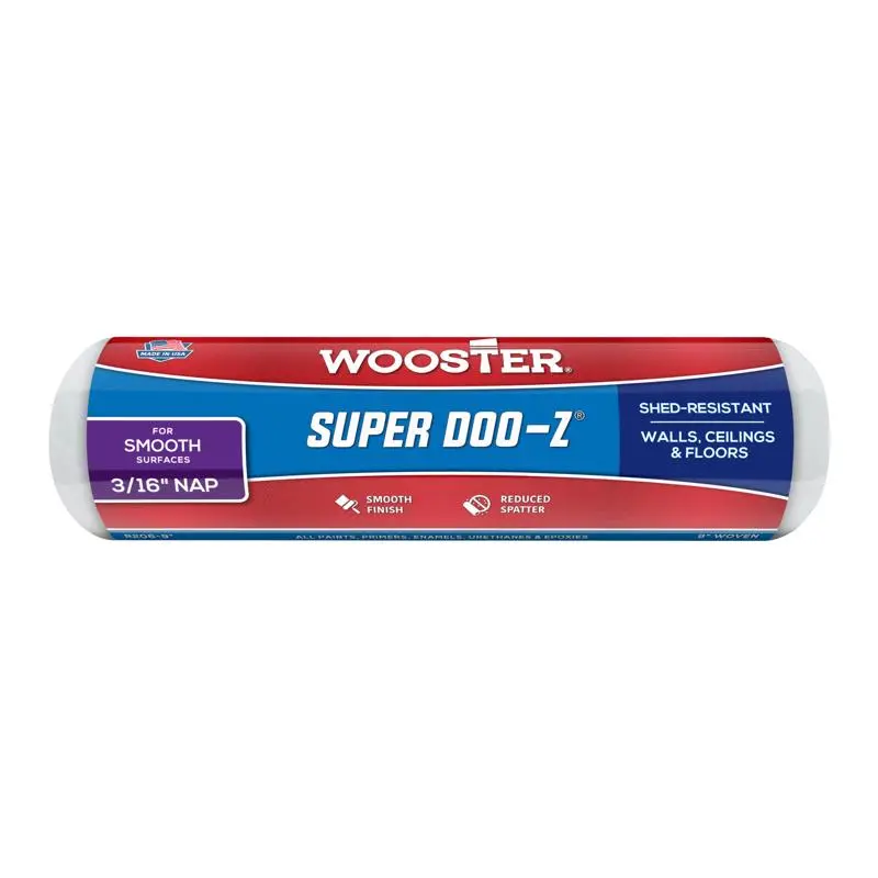 Wooster Super Doo-Z Fabric 9 in. W X 3/16 in. Regular Paint Roller Cover 1 pk (Pack of 12) - Deal of The Week