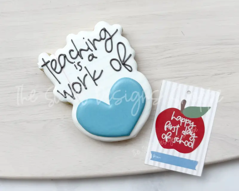 Work of Heart Plaque - Cookie Cutter