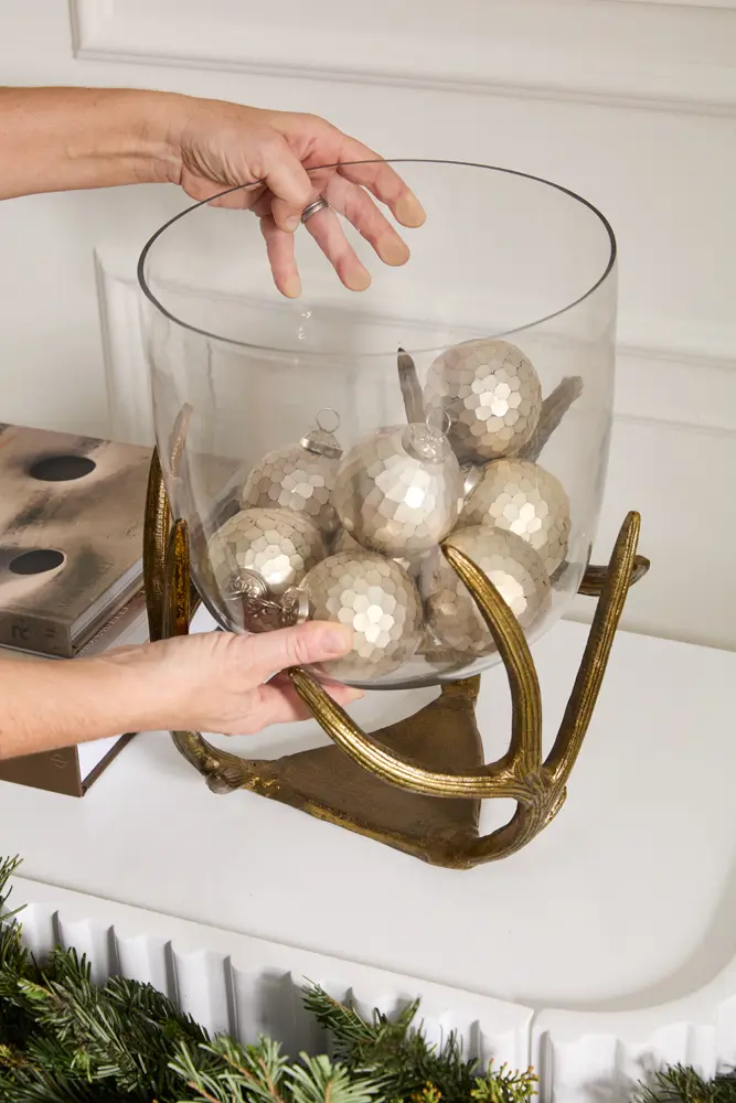 Wrapped Antler Vase By Accent Decor