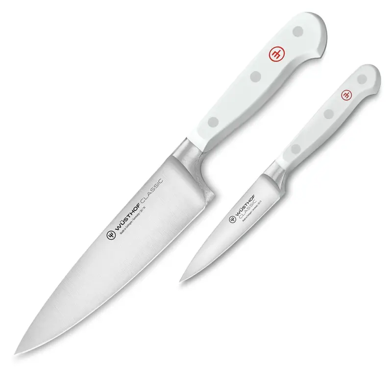 Wusthof Classic 2-Piece Prep Set - White