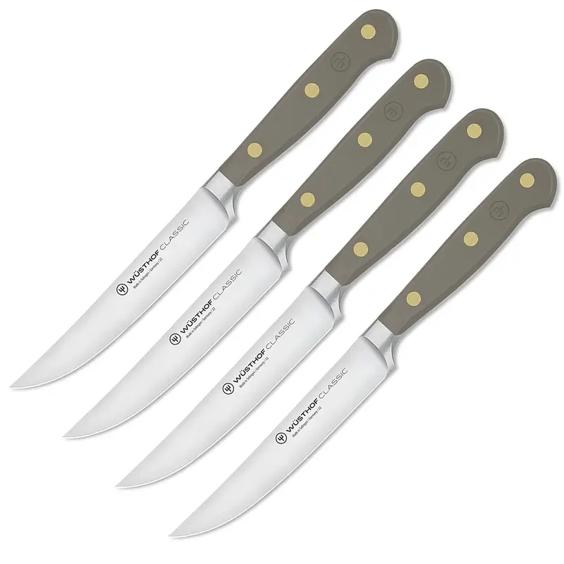 Wusthof Classic 4-Piece Steak Knife Set - Velvet Oyster