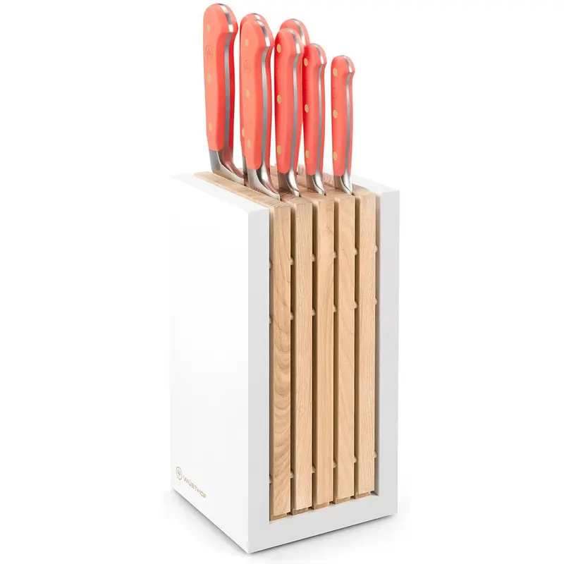 Wusthof Classic 8-Piece Knife Block Set - Coral Peach