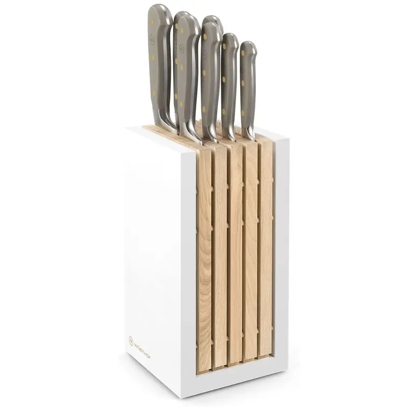 Wusthof Classic 8-Piece Knife Block Set - Velvet Oyster