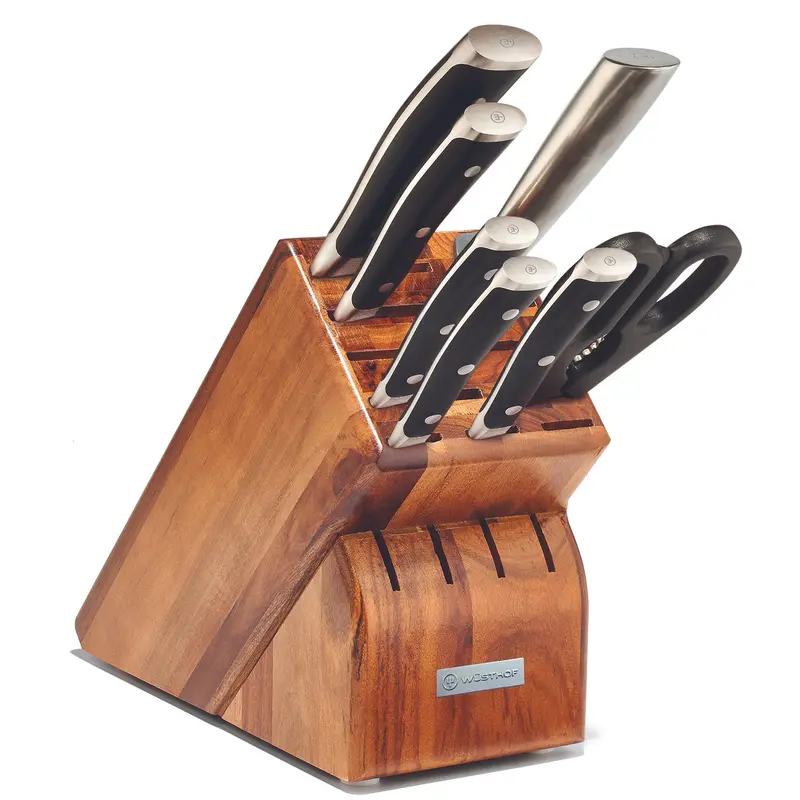 Wusthof Classic IKON 8-Piece Knife Block Set - Acacia