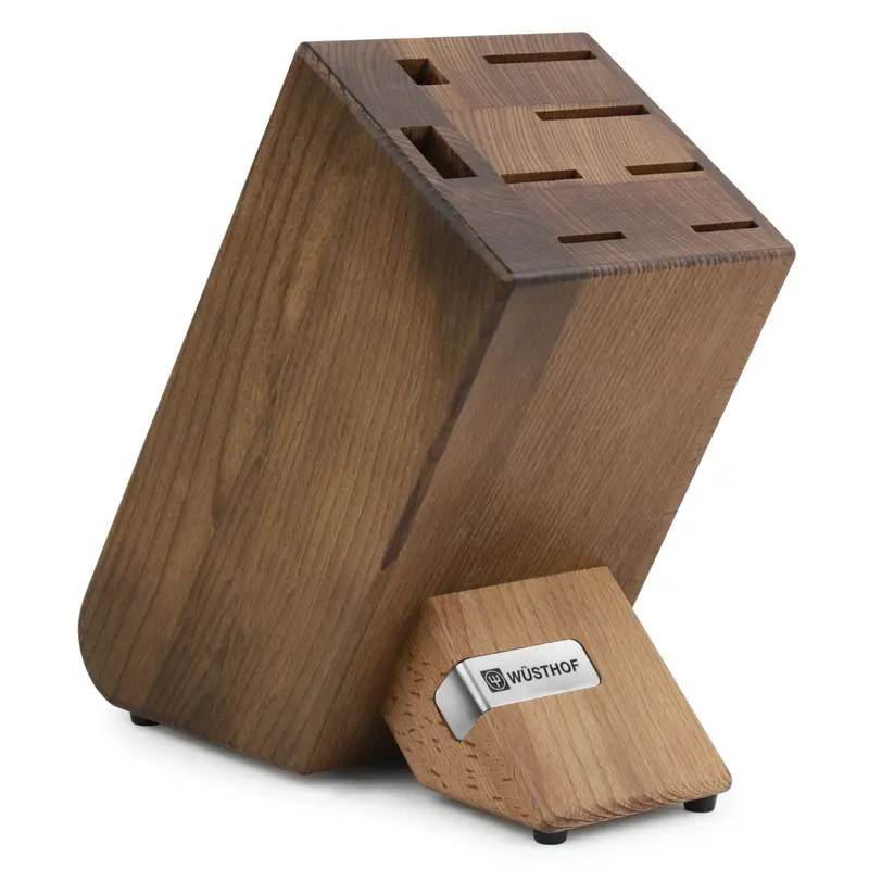 Wusthof Profile 8-Slot Knife Storage Block - Solid Walnut