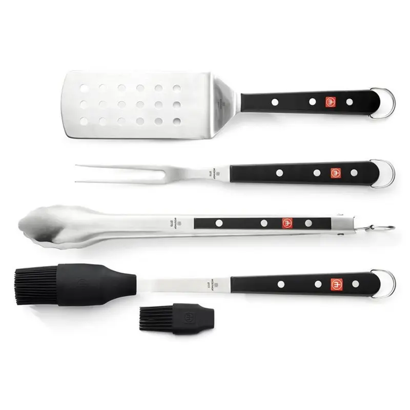 Wusthof Stainless Steel 4-Piece Bbq Set