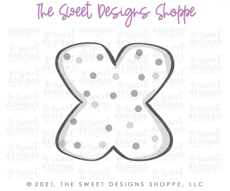 X Frosted Cracker- Cookie Cutter