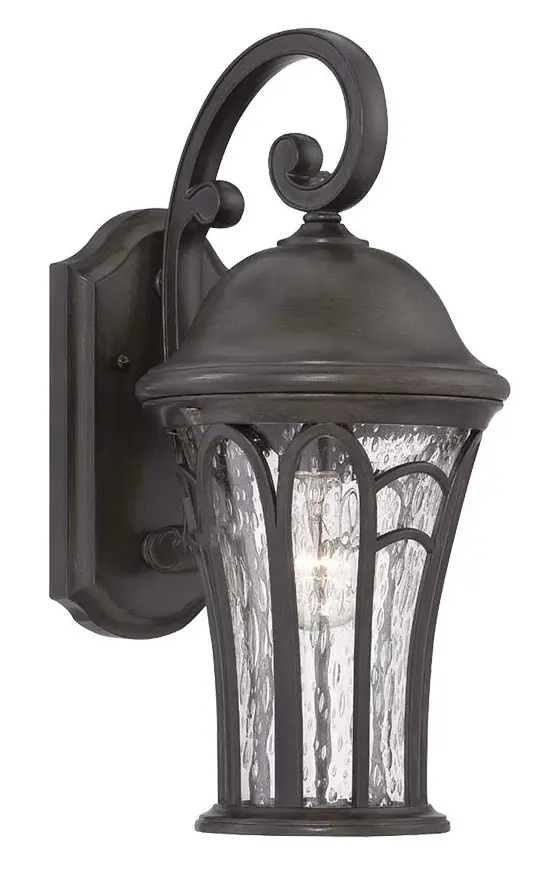 XL Matte Black Tapered Goblet Wall Light By Homeroots