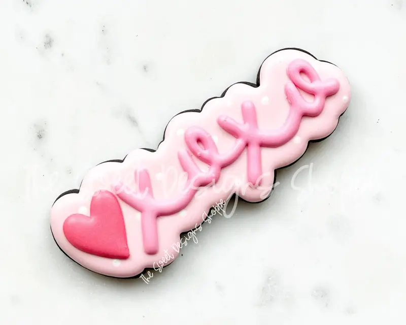 xoxo Plaque - Cookie Cutter