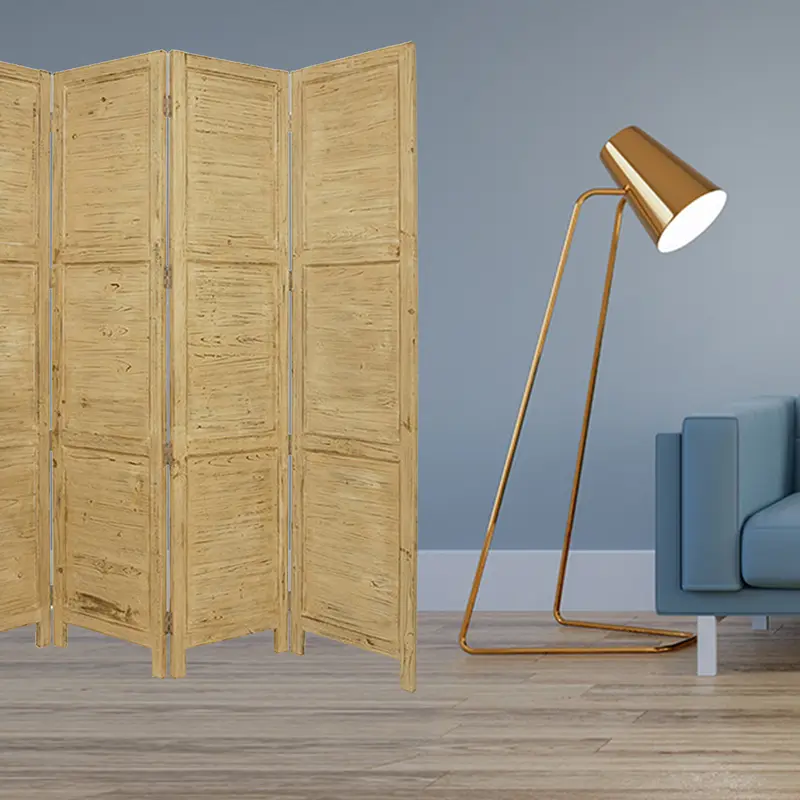 Yellow Wood Screen By Homeroots