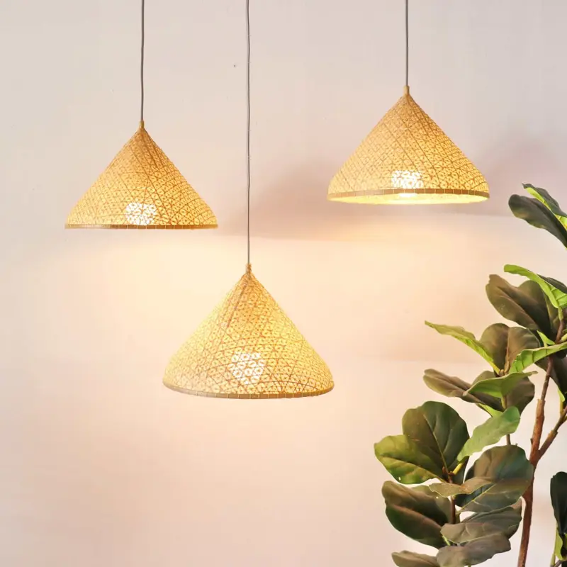 Yen - Bamboo Pendant Light (Set Of 3) By Thaihome