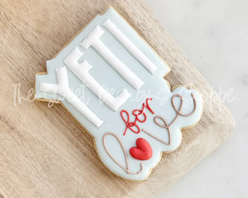 YETi for Love Plaque - Cookie Cutter