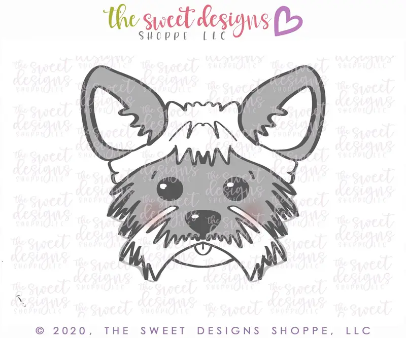 Yorkie Dog Face - Cookie Cutter