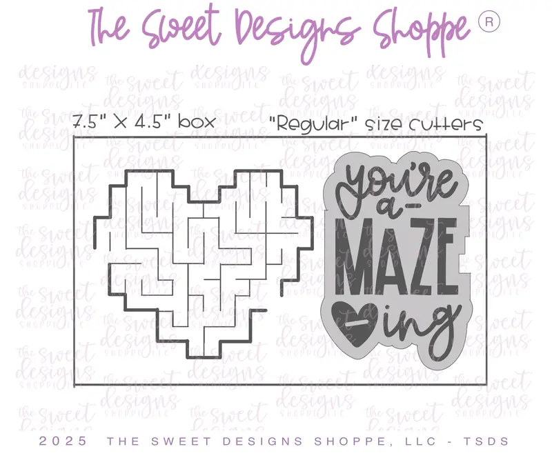 You're are a-MAZE-ing Set - Set of 2 - Cookie Cutters
