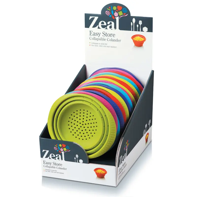 Zeal Silicone Collapsible Colander - Assorted Colors