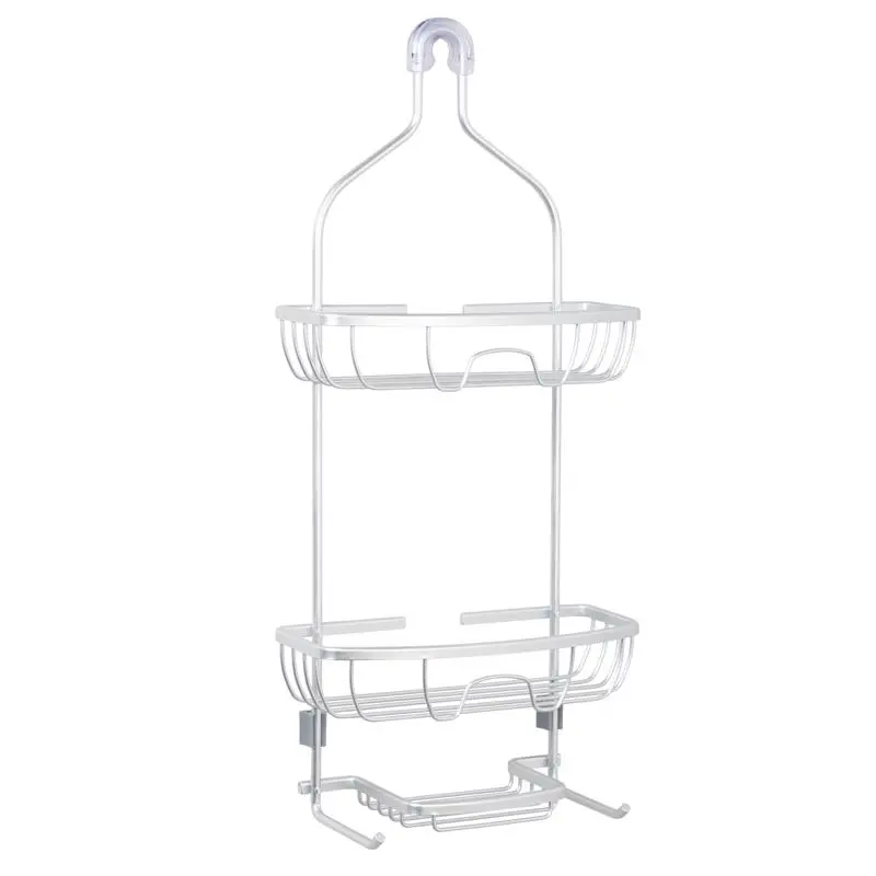 Zenna Home 24 in. H X 11 in. W X 4.88 in. L Brushed Shower Caddy