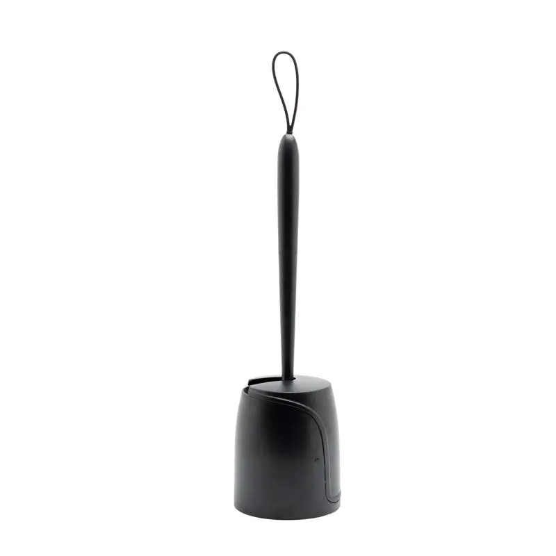Zenna Home Toilet Bowl Brush & Holder Black