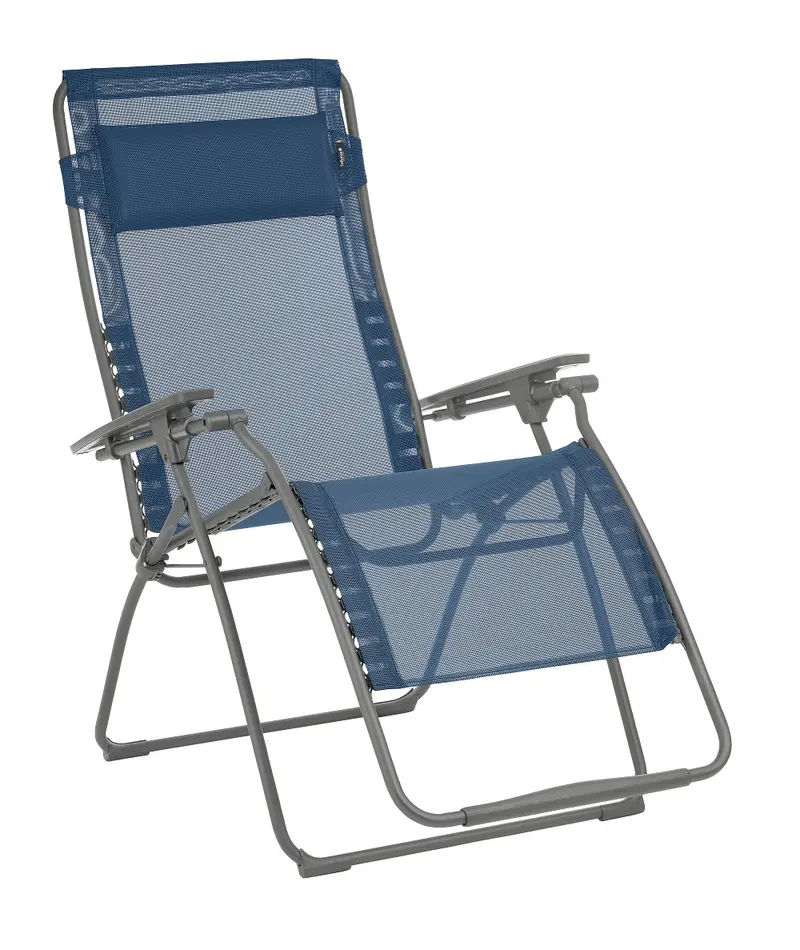 Zero Gravity Recliner - Basalt Steel Frame - Ocean Fabric By Homeroots