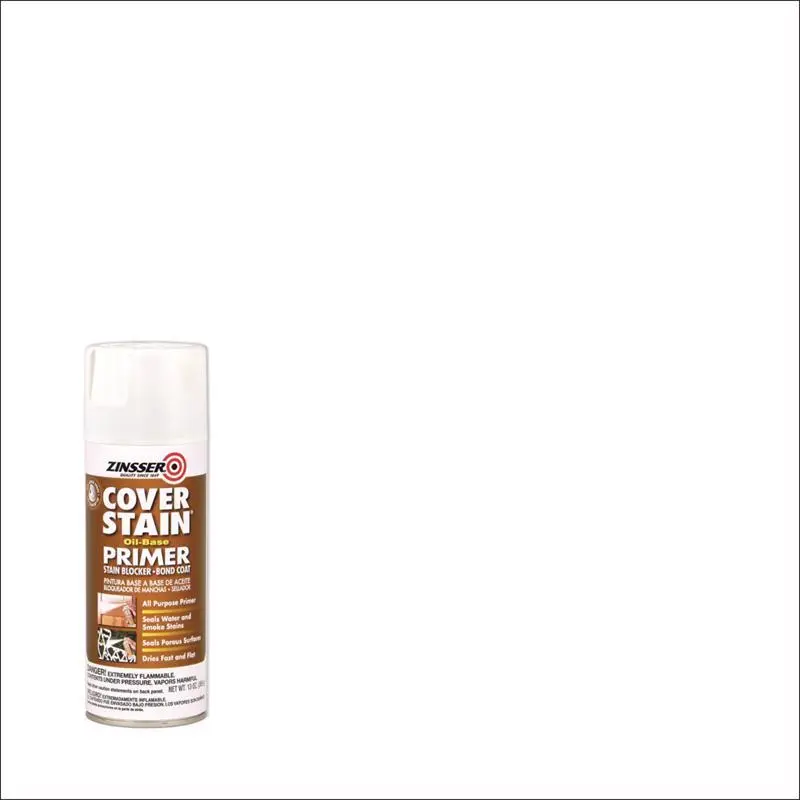 Zinsser Cover Stain White Flat Oil-Based Alkyd Primer/Sealer Spray 13 oz. - Deal of The Week