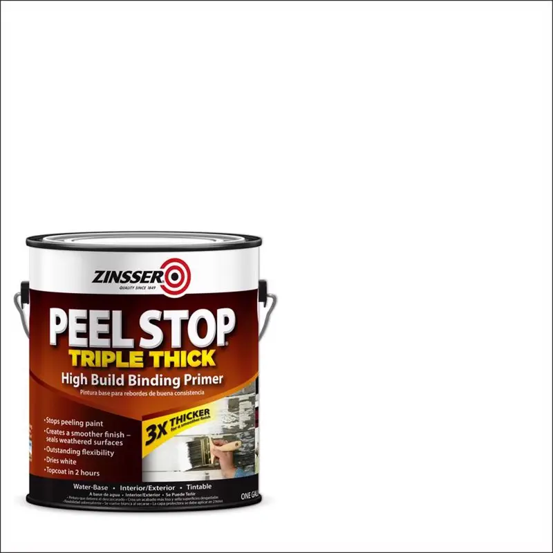 Zinsser Peel Stop Flat White Low-VOC High Build Binding Primer for All Surfaces 1 gal. (Pack of 2) - Open Box