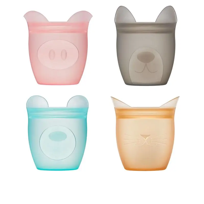 Zip Top 4 oz Assorted Storage Cup Set 1 pk - Open Box