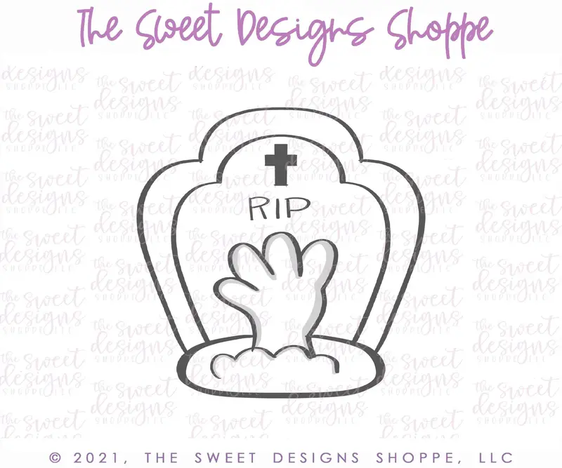 Zombie Tombstone - Cookie Cutter