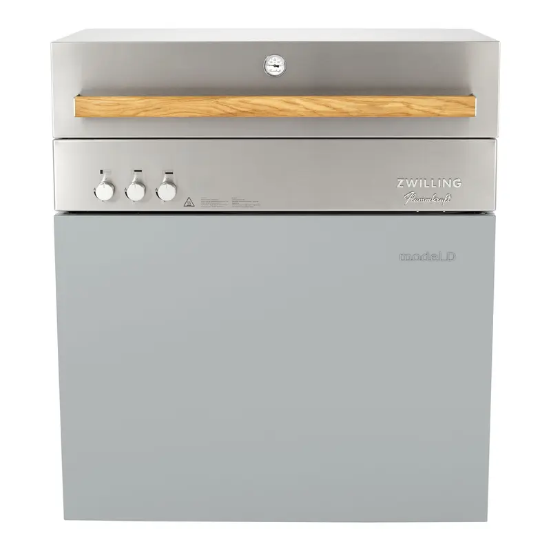ZWILLING Flammkraft Model D Freestanding Natural Gas Grill - Light Grey