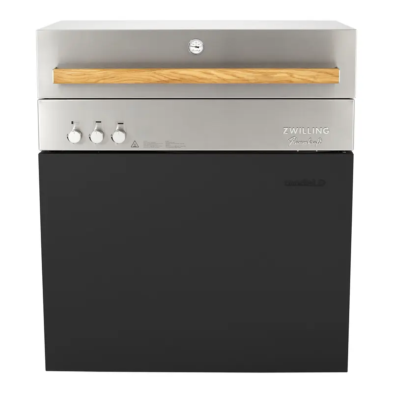 ZWILLING Flammkraft Model D Propane Gas Grill - Ivory Black