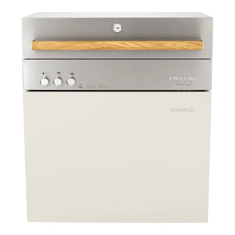 ZWILLING Flammkraft Model D Propane Gas Grill - Ivory White