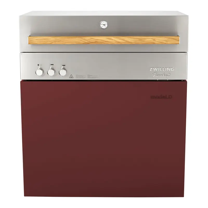 ZWILLING Flammkraft Model D Propane Gas Grill - Ruby