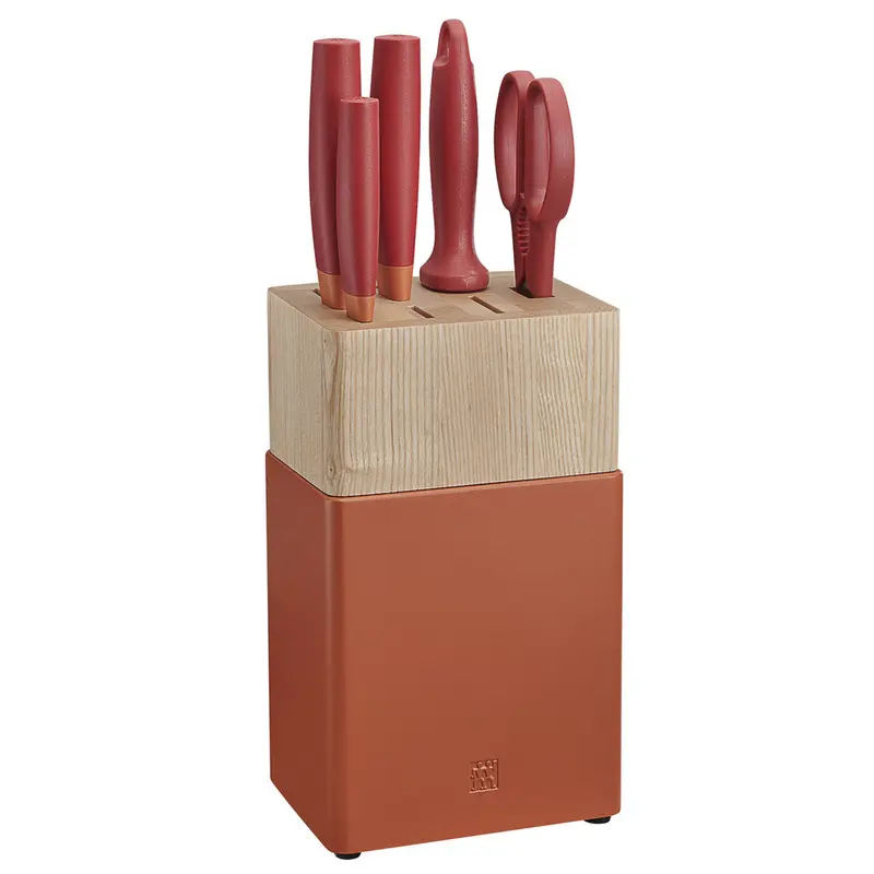 Zwilling J.A. Henckels Now S 6-Piece Knife Block Set - Granada Orange