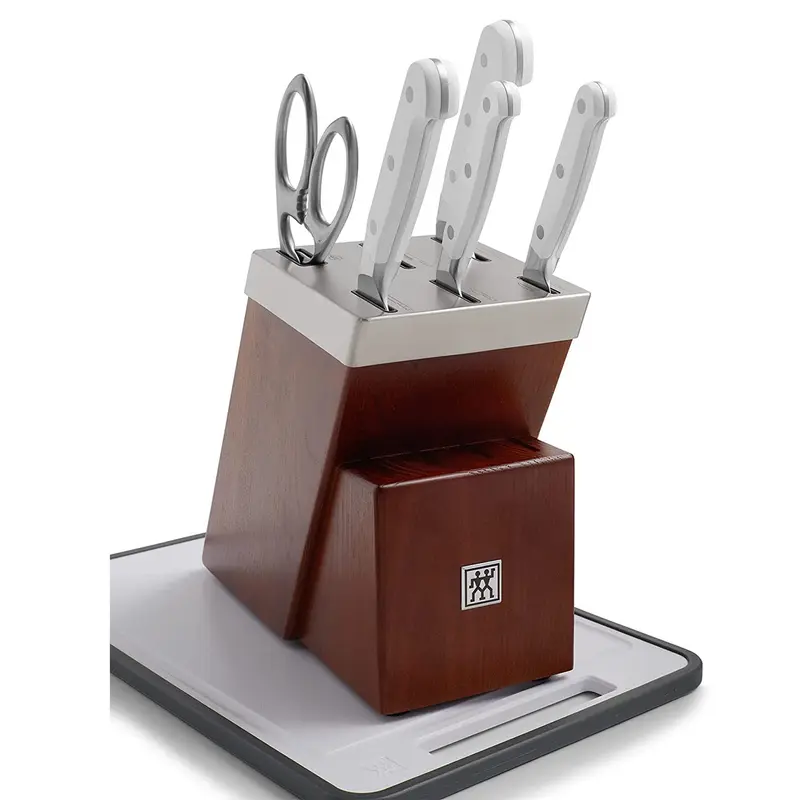 ZWILLING Pro Le Blanc 7-pc Self-Sharpening Knife Block Set