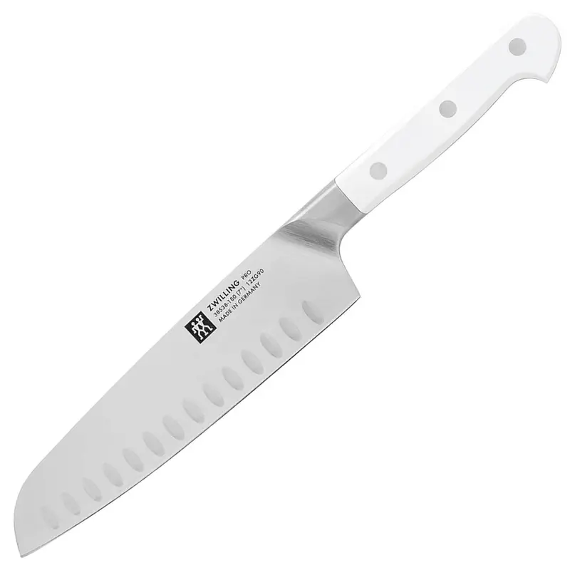 Zwilling Pro Le Blanc 7" Slim Hollow Edge Santoku Knife